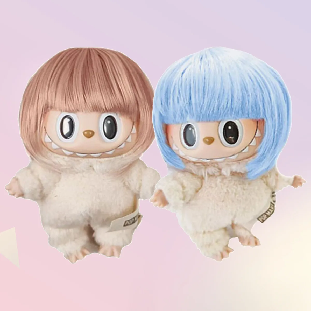 

Labubu Hair Wig for 17cm Doll Qi Liu Hai Short Hair Bobo Hair Charming Doll's Accessories Labubu V1 V2 V3