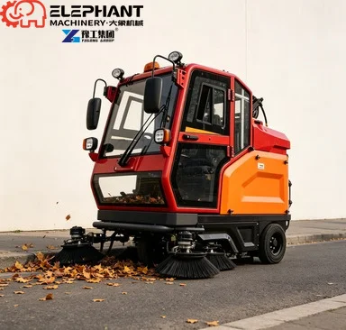 Street Cleaning Sweeper Road Sweeping Truck With Water Flushing Vacuum Dust Suction