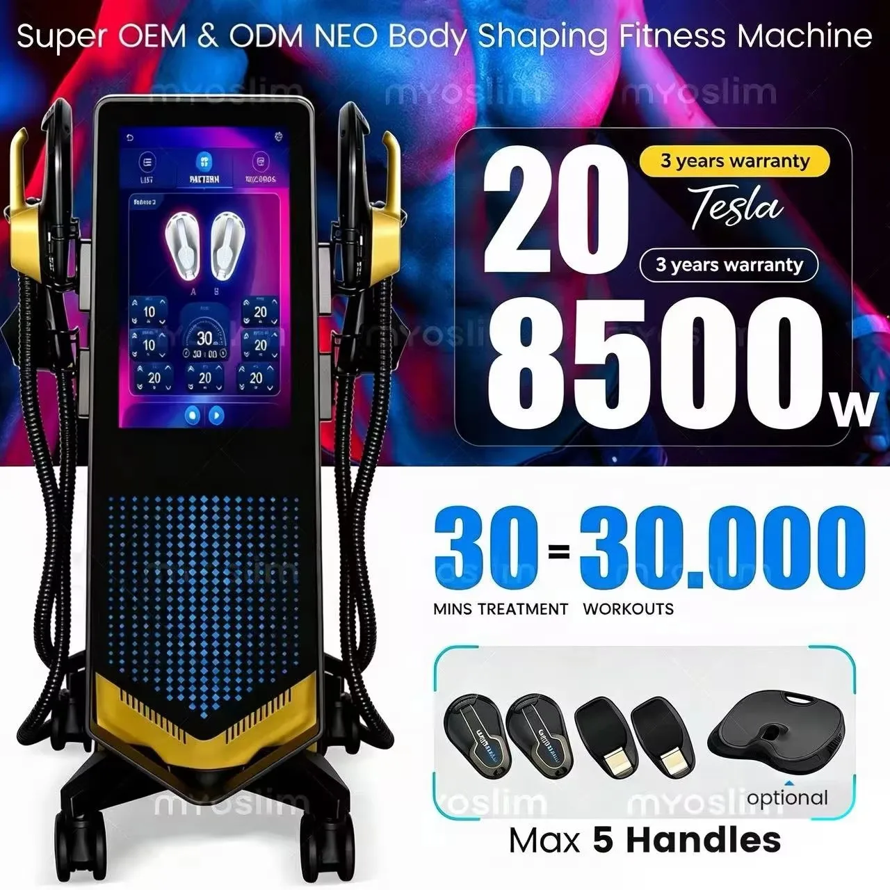 Myoslim Body Sculpting Weight Lose Machine EMS Stimulater Slim Muscle Body Sculpt Removal Butt Build For Salon Nova