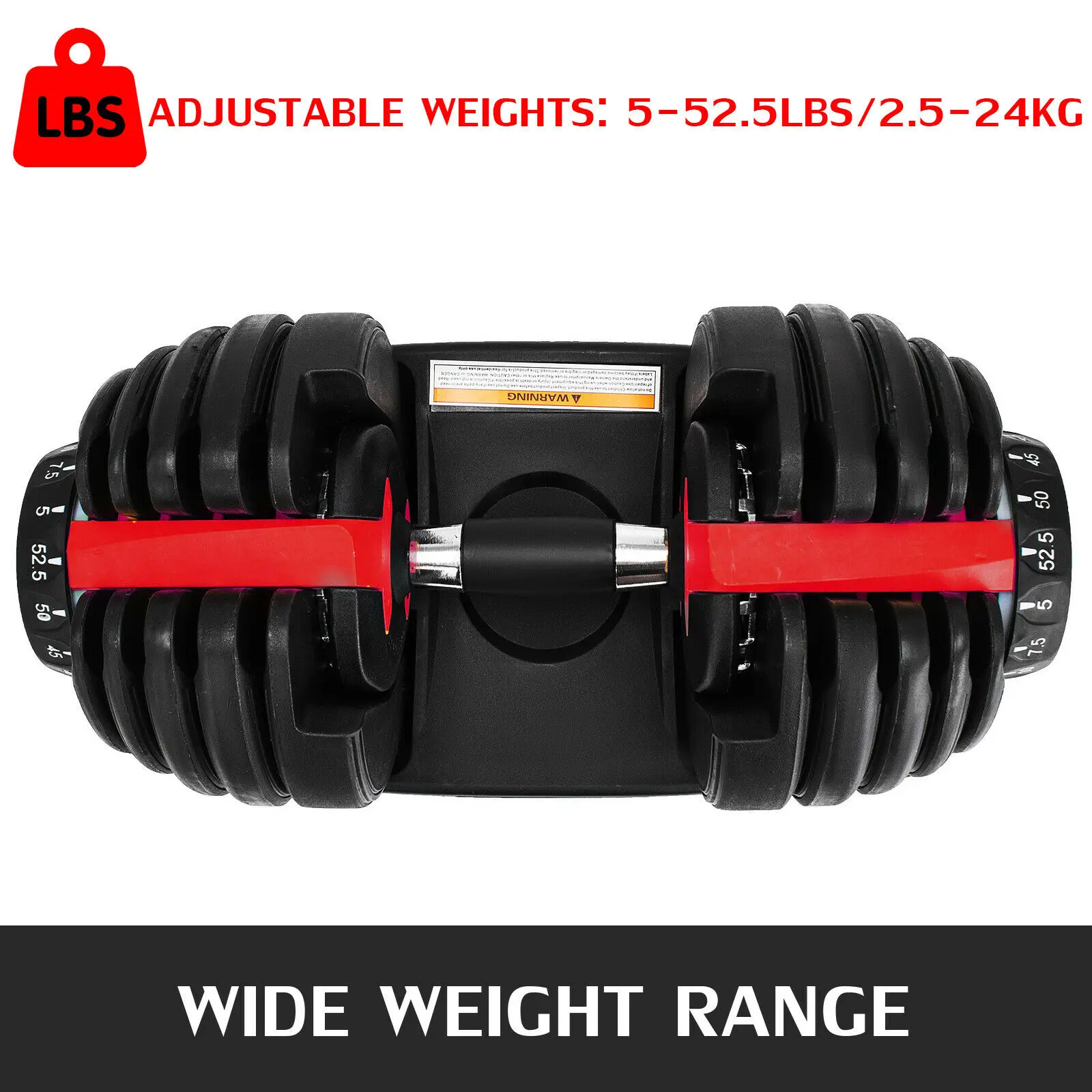 Best Price 24Kg Adjustable Dumbbell 2.5-24KG Fitness Workouts Dumbbells Weight Set Sports Fitness Equipment EU Shipping