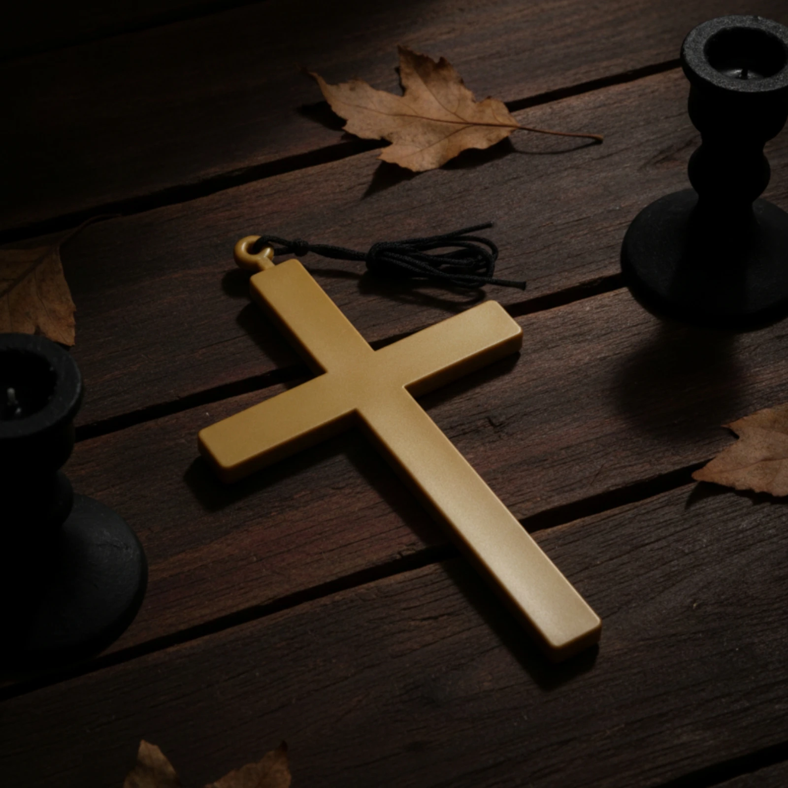 Cross Prop Classic Cross Pendant Necklace with Pendant Minimalist Jewelry Comfortable for Priest, Halloween, Theater