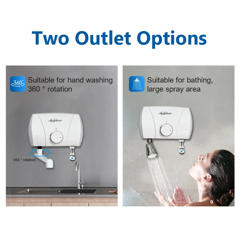 سخان كهربائي من الشركة المصنعة شحن سريع سخان مياه فوري بدون خزان LED الأكثر مبيعًا منتج بلاستيكي منزلي هندي