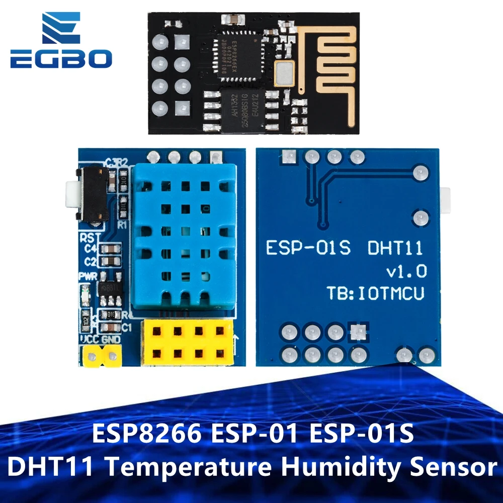 ESP8266 ESP-01 ESP-01S+DHT11 Temperature Humidity Sensor Module esp8266 Wifi NodeMCU Smart Home IOT DIY Kit