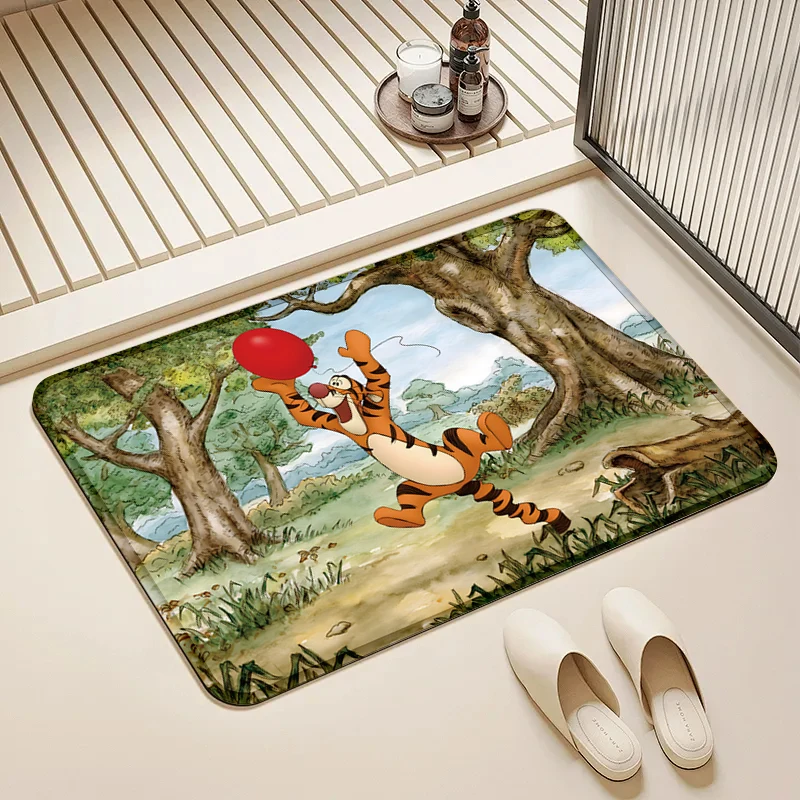 

Disney Winnie the Pooh Tigger Door Mat Non-Slip Absorbent Floor Rug for Home Kids Room Bathroom Decor