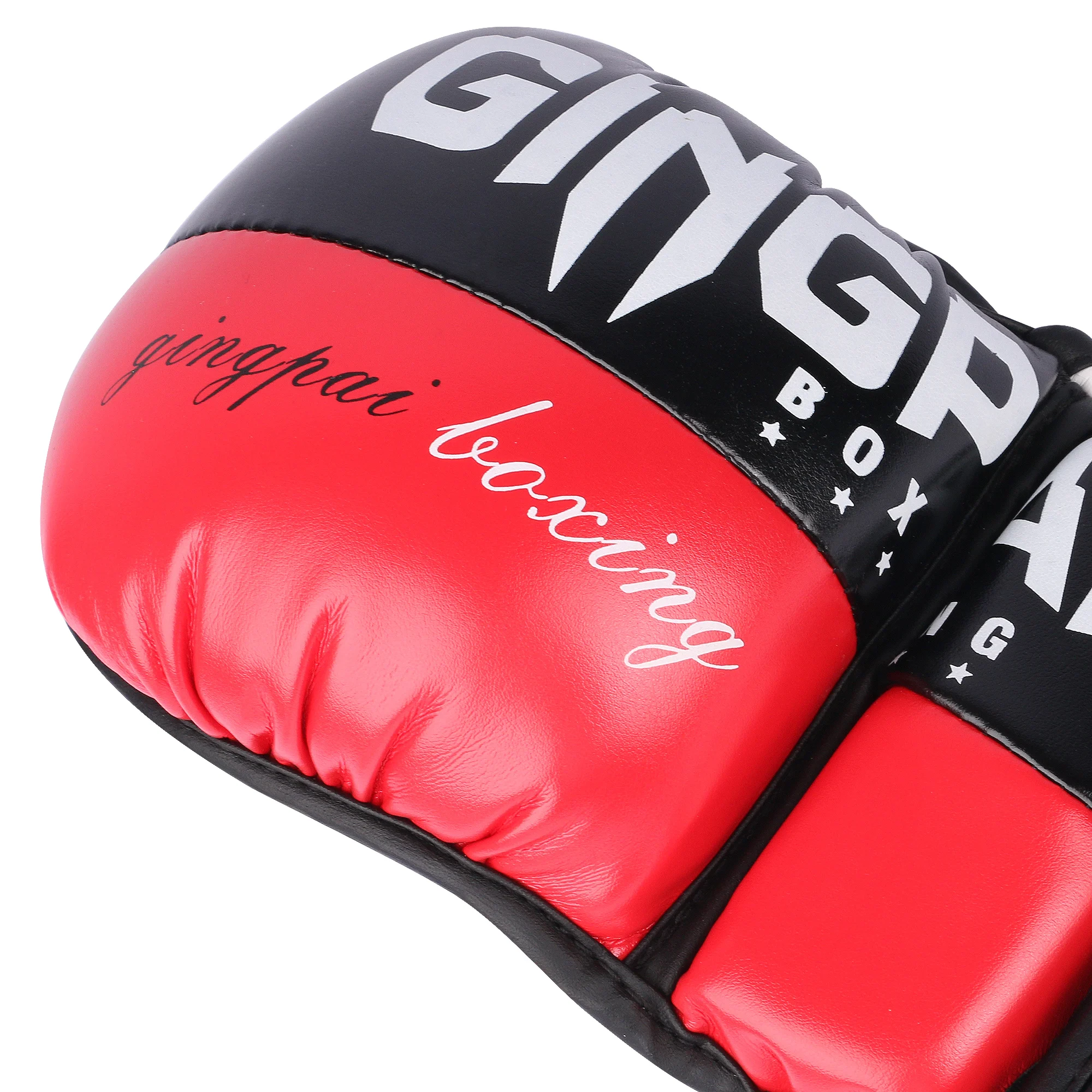 Professionelle MMA Halbfinger-Kampfboxhandschuhe, verdickte Sanda Free Fighting Mixed Martial Arts Trainingshandschuhe – Detail 14