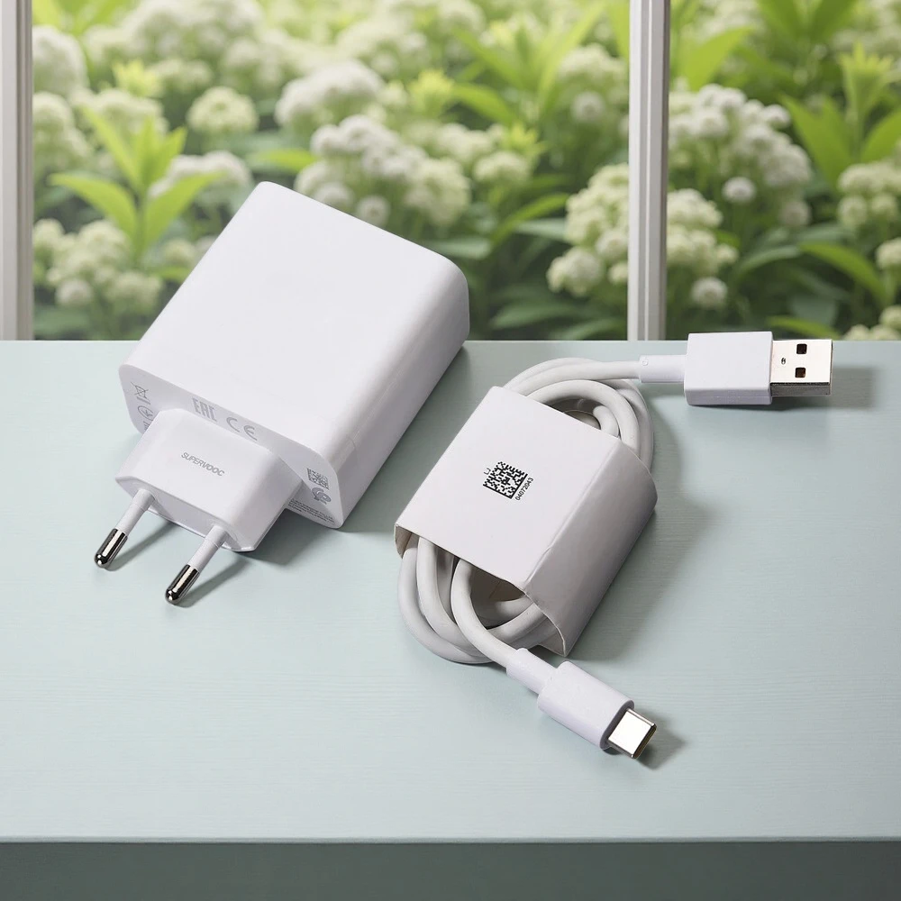 

Быстрое зарядное устройство OPPO 100W SuperVOOC (EU) для OPPO Reno 15 14 13 12 11 Pro, Find X8 Ultra, X7, X6, A6S Pro, N5, K13