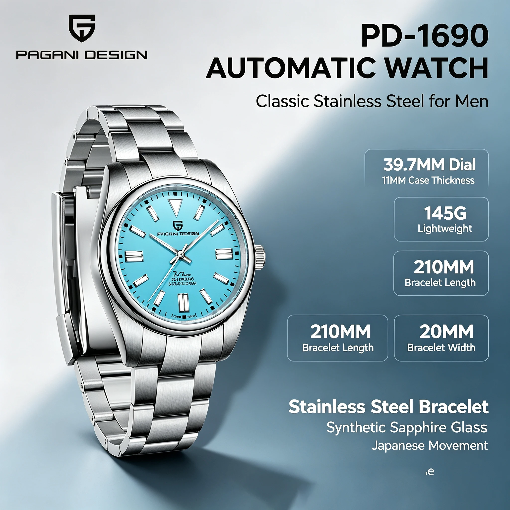 Mens Fashion Store - PAGANI DESIGN Luxury Classic Men‘s Mechanical