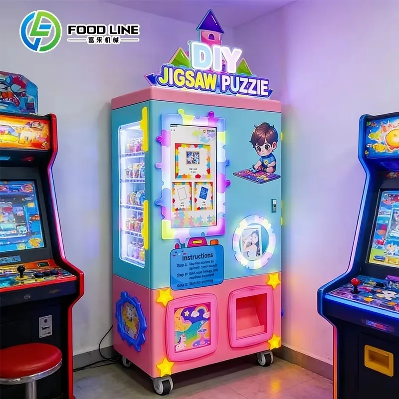 New Arrival Personalized Jigsaw Puzzle Machine Self-Service Vending with Credit Card Payment System Function