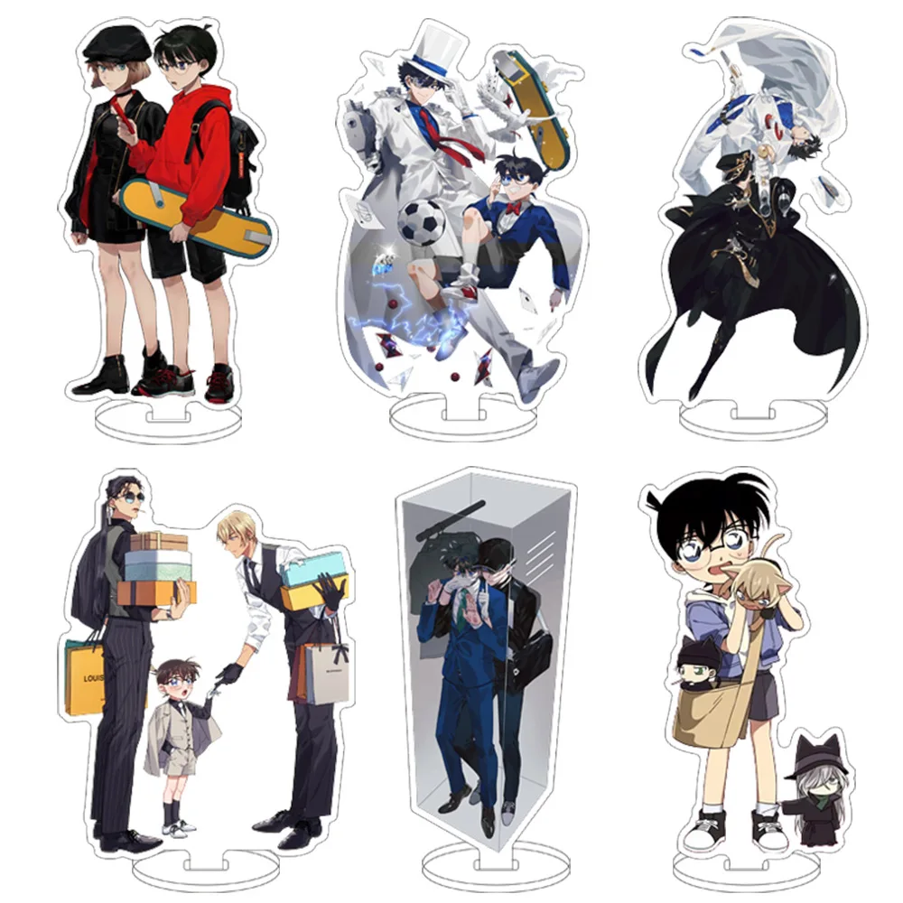 Mercancía de Anime Detective Conan: Adorno de Acrílico, Regalo, Llavero de Shuichi Akai, Kaito Kid, Shinichi Kudo, Ran Mori
