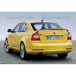 For Skoda Octavia Spoiler RS Style 2008 2009 2010 2011 2012 High Quality ABS Material Car Rear Wing Primer Color Rear Spoiler