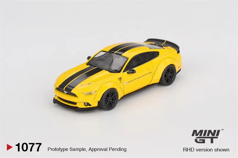 

(Предзаказ) MINI GT 1:64 LB-WORKS MUSTANG Тройной желтый литой под давлением модель коллекционной машины
