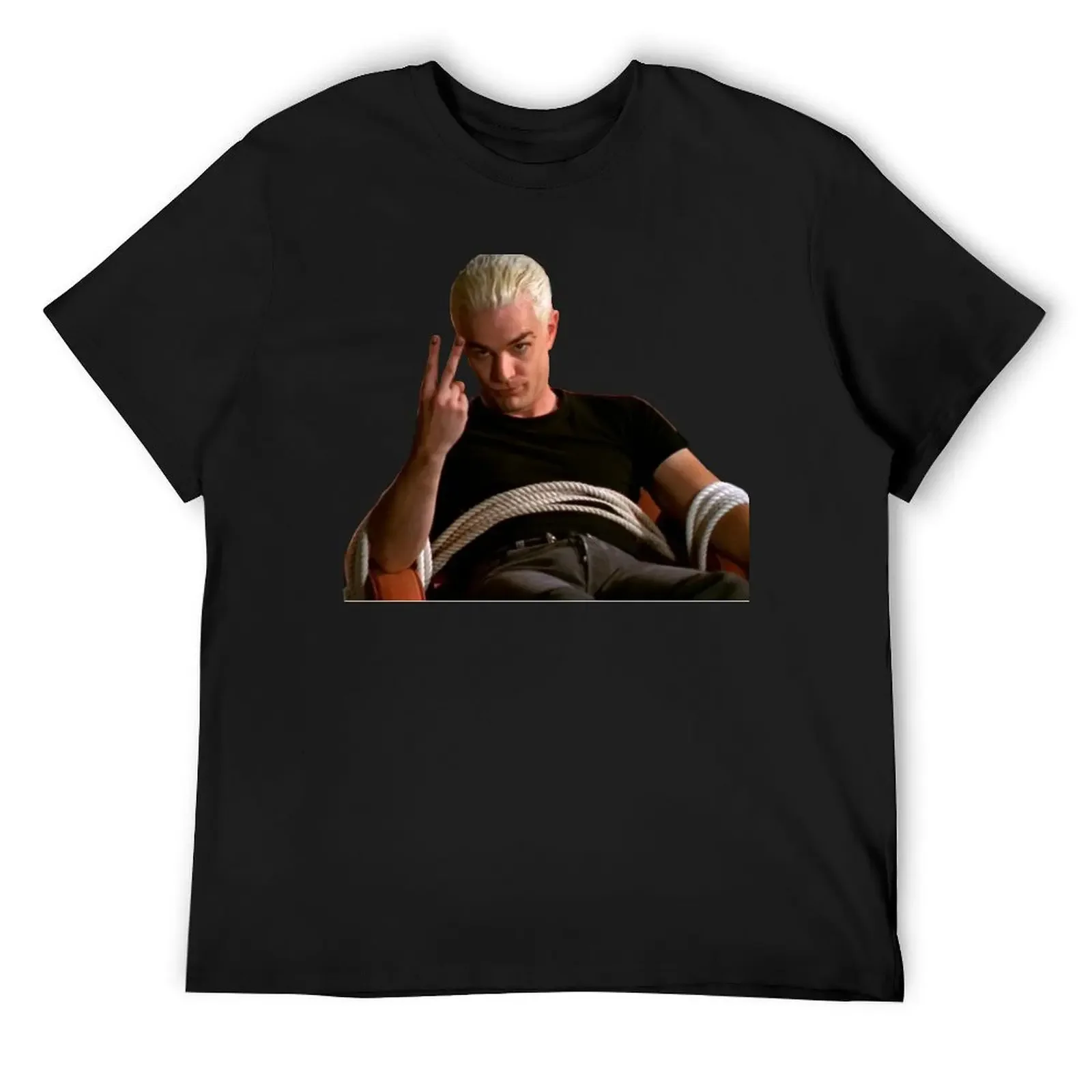 

Spike tied up T-Shirt vintage t shirts Blouse oversized graphic tee black t-shirts for men