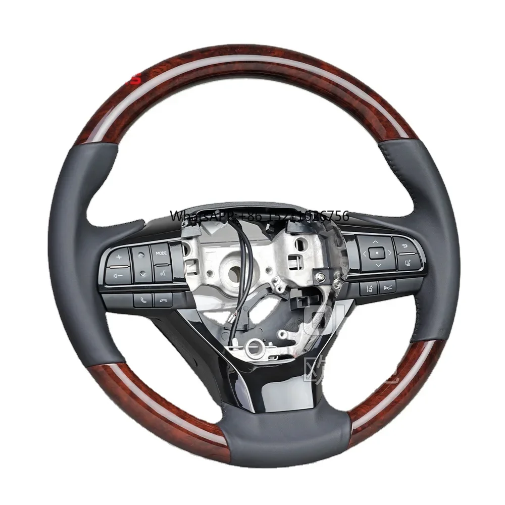 Custom Wooden Wood Grain Steering Wheel For Toyota Corolla Rav4 Rav 4 Hilux Innova Tundra Reiz Lexus Es Gx 460 Steering Wheel