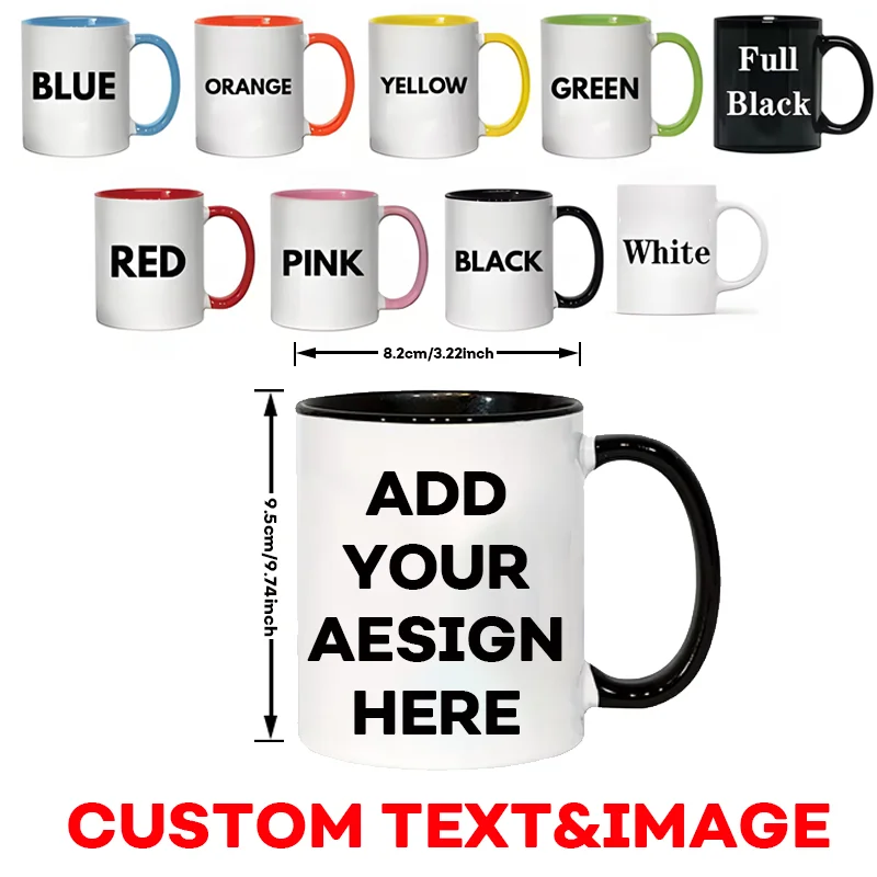 1 taza personalizada - taza de café personalizada con fotos y texto - regalo único para aniversario, San Valentín y Día de la Madre