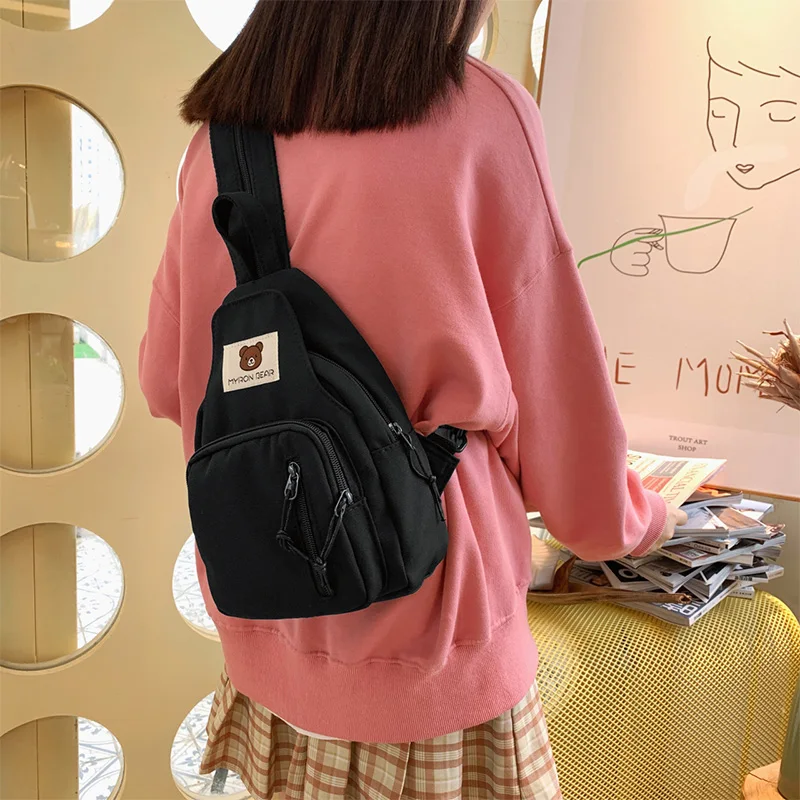 Fashion Mini Backpack Multifunctional Shopping Small Backpack Casual All Match Chest Bag Messenger Bag Mochila Female