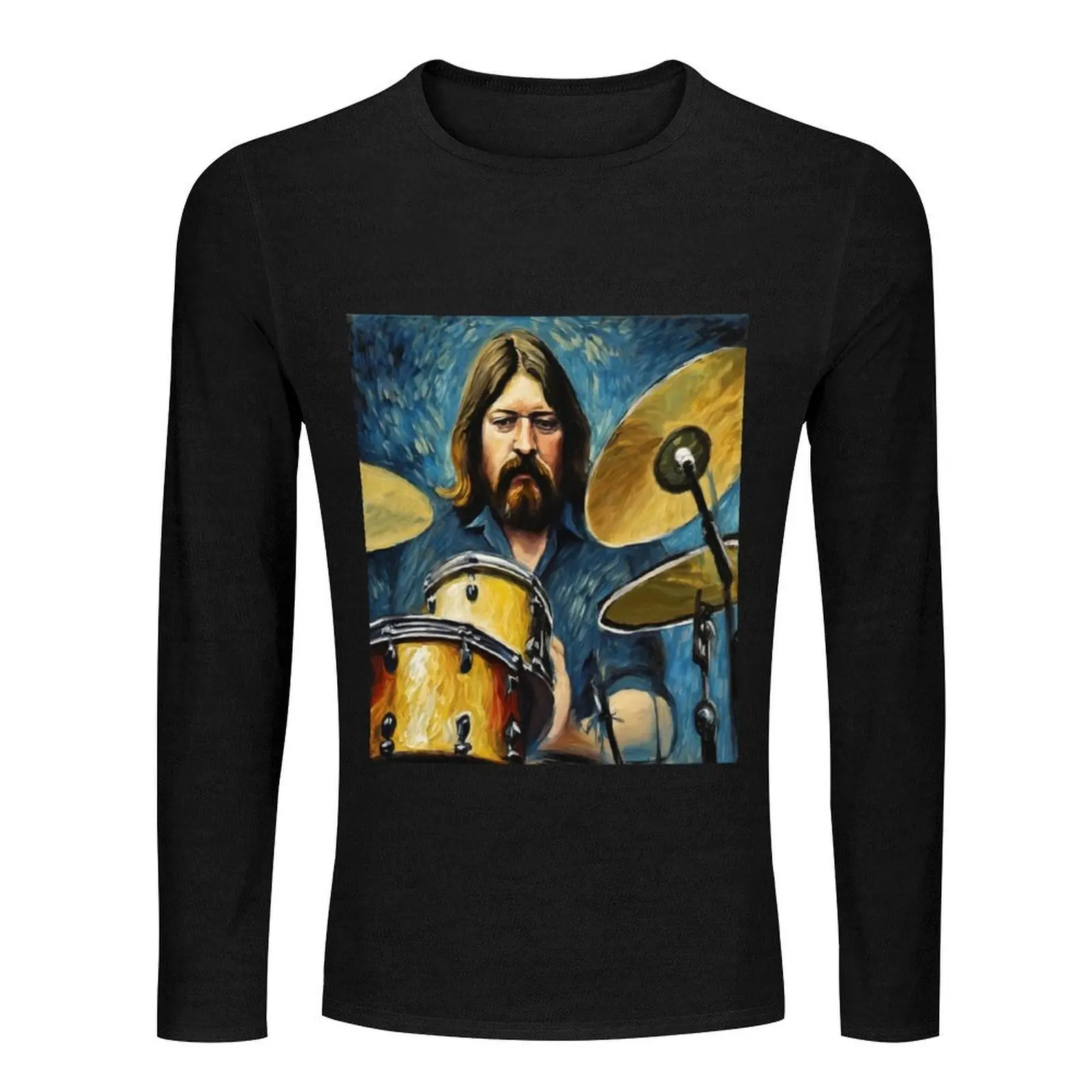 Bonzo's Thunderous Beats: John Bonham on Drums Long T-Shirt tops T-shirt men