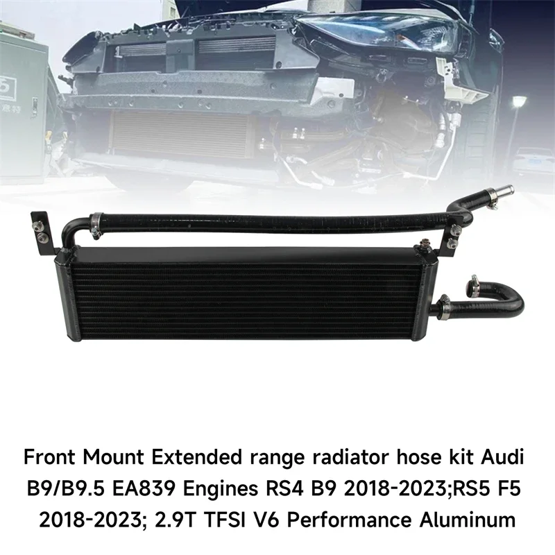 Extended range Front Mount  Radiator hose kit For Audi B9/B9.5 EA839 Engines RS4 B9 RS5 F5 2018-2023 2.9T TFSI V6
