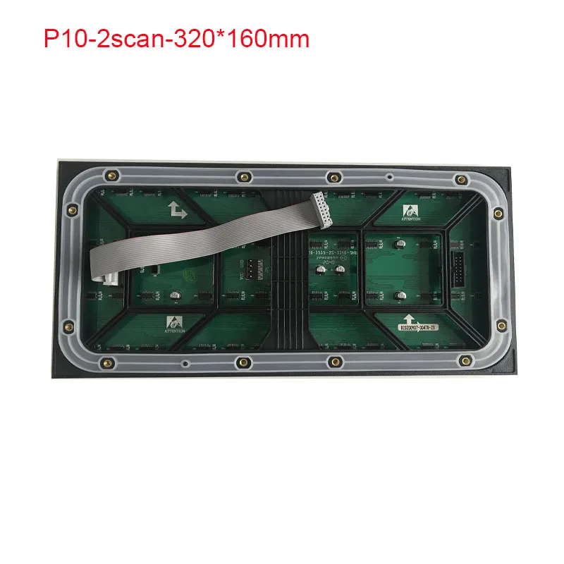 P10 Outdoor LED Waterproof Module RGB Full Color LED Display  Module 320 * 160mm 32*16pixels SMD3535,1 / 2 Scan LED Panel