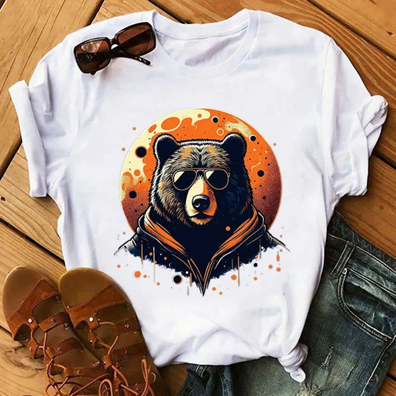 Color Handsome animals Tiger Bear Custom DTF Sticker Heat Transfer Clothing Sticker Ironing on DIY T-Shirt Washable Vinyl Patch