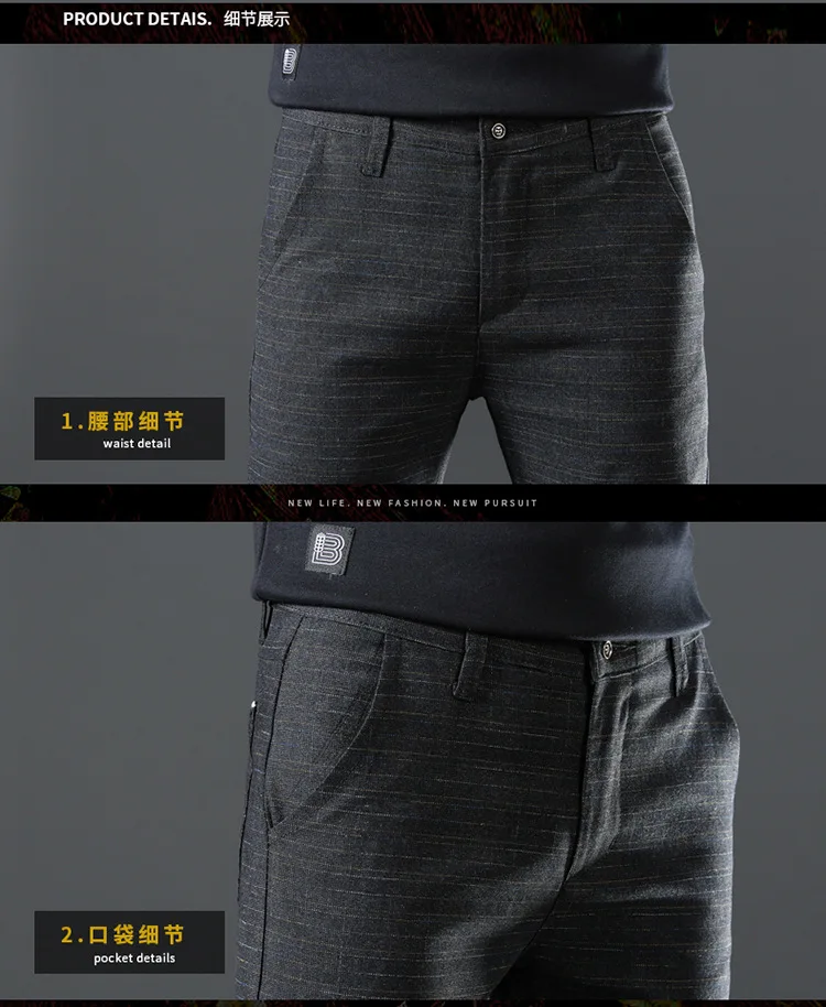 XIAOMI YOUPIN-男性用のラージサイズのパンツ,フリル付きのカジュアルで快適で通気性のあるコットンとリネンのスリムなパンツ,春のコレクション,688