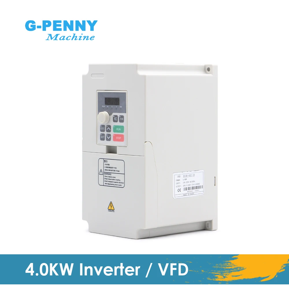 G-PENNY 4.0kw VFD High frequency 380v 220v Variable Frequency Drive Inverter Motor Speed Control 0-1000Hz Frequency Converter