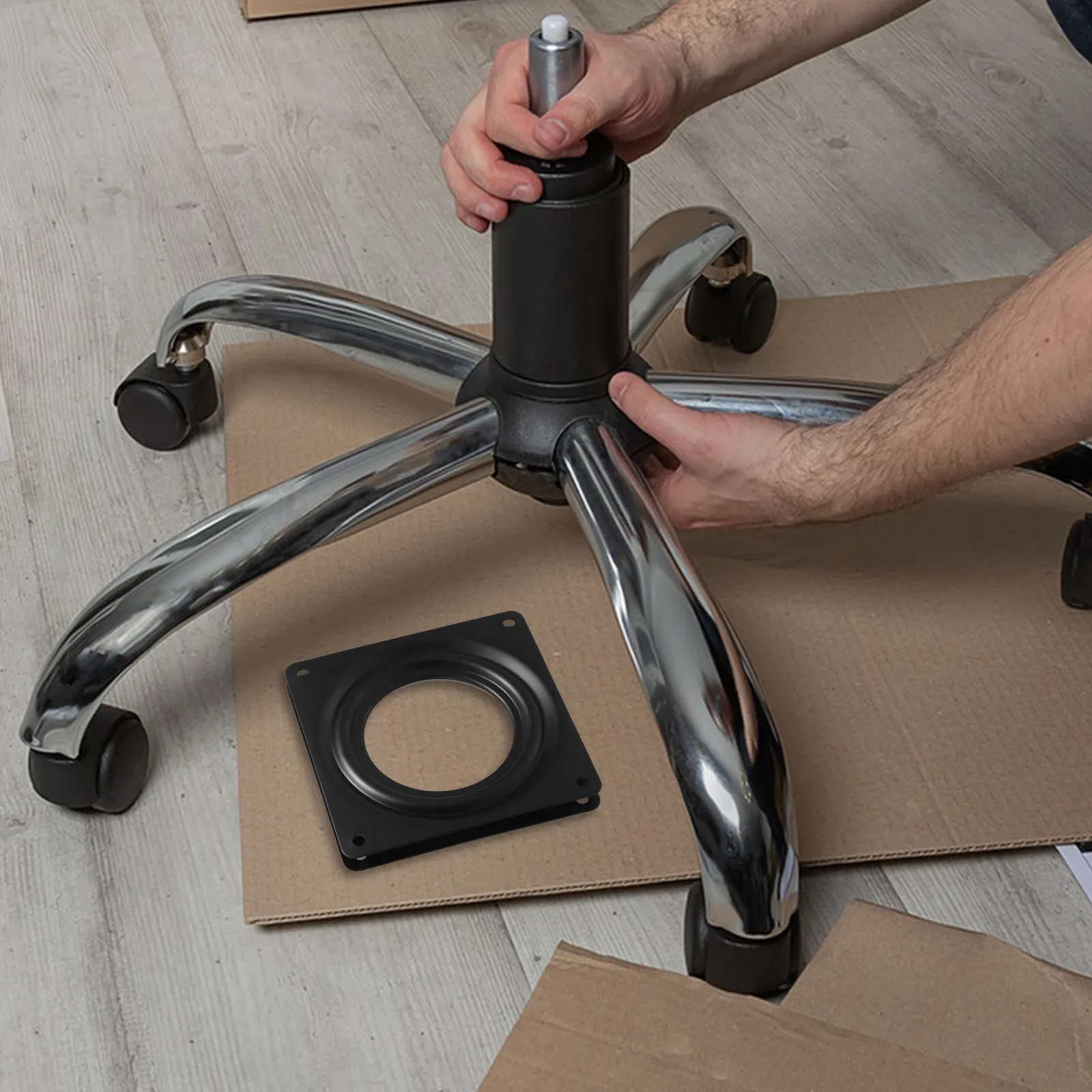 Swivel Plate Turntable Rotating Display Stand Base Mount for