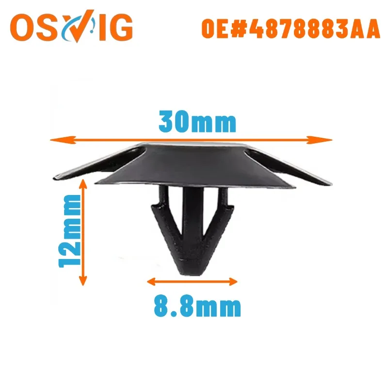 

20PCS 4878883AA Chrysler vehicles are suitable for trunk snap-fit bonnet heat insulation cotton fasteners