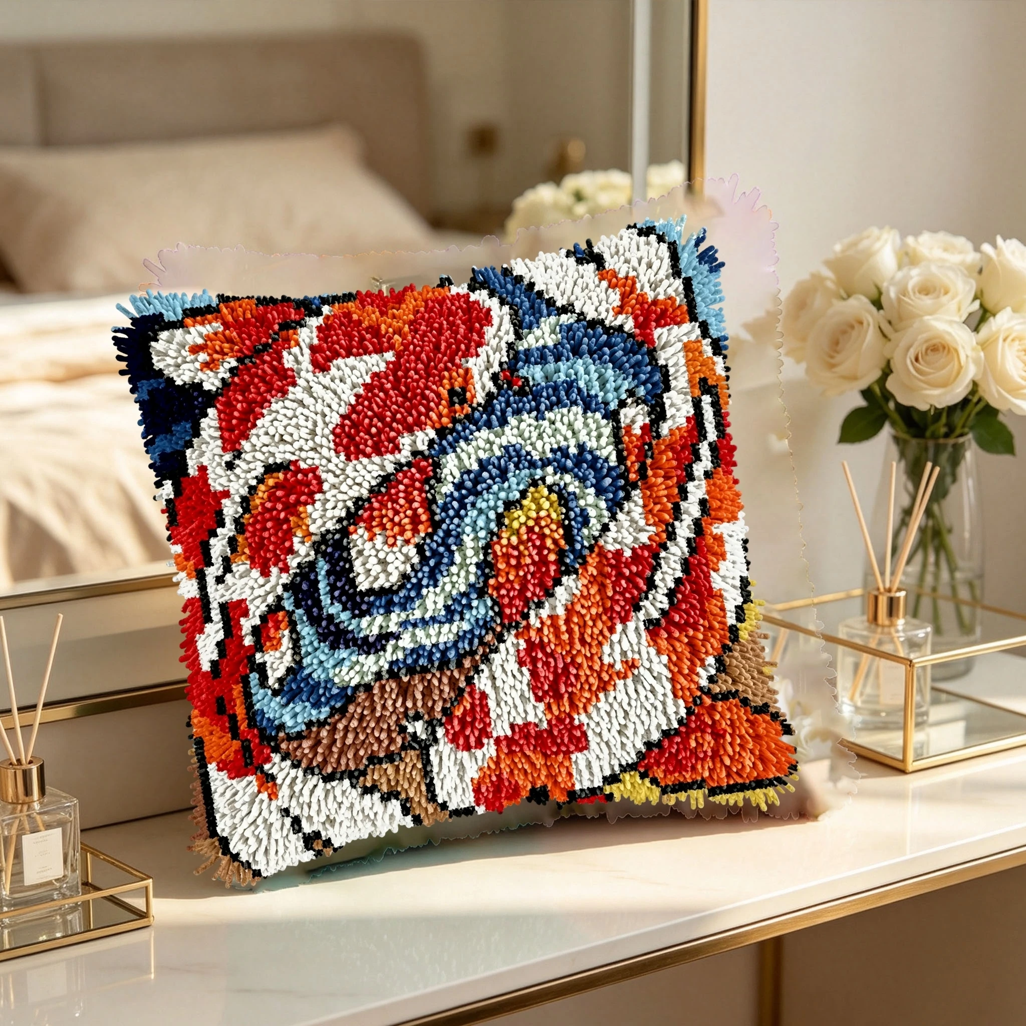 Printed Embroidery Kit - 1 комплект: набор для вышивания узловыми