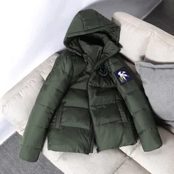 Winter Herren Daunen jacke hochwertige männliche dicke warme Kapuze Parka Mantel koreanische Mode weiße Ente Daunen jacke Männer Winter mäntel