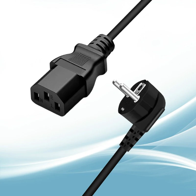1.5m 3 Prong US/EU/UK Plug AC Power Cord Cable For Electronics/TV/Computer/Printer/Radio/Monitor/Laptop