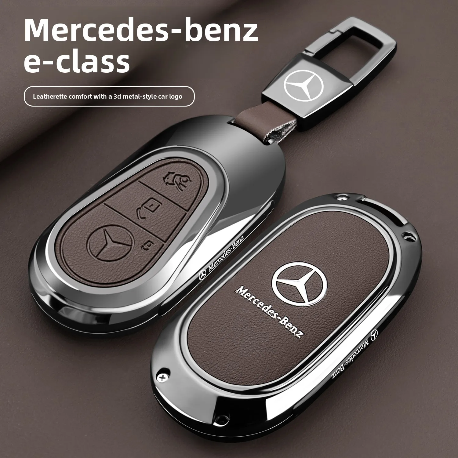 2025 26 New Mercedes Benz E300L Fashion Luxury Keycase e260l Sports Car Special Buckle Case for Men and Women