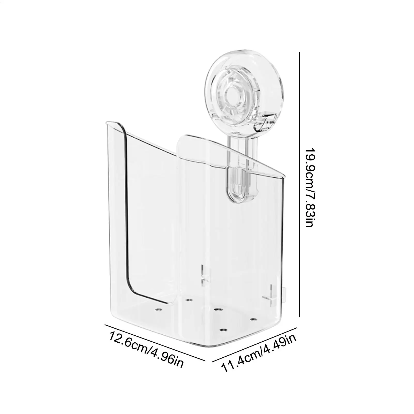 Wall Mounted Wet Wipes Dispenser Suction Cup Wall Mounted Tissue Box Holder Flushable Multifunction Wipe Containers Refillable
