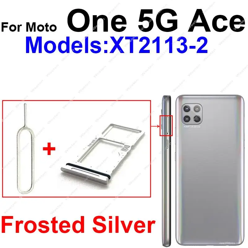 Sim Card Tray Holder For Motorola MOTO G 5G Plus One 5G Ace One 5G UW Ace Sim Socket  Card Reader Adapter Parts