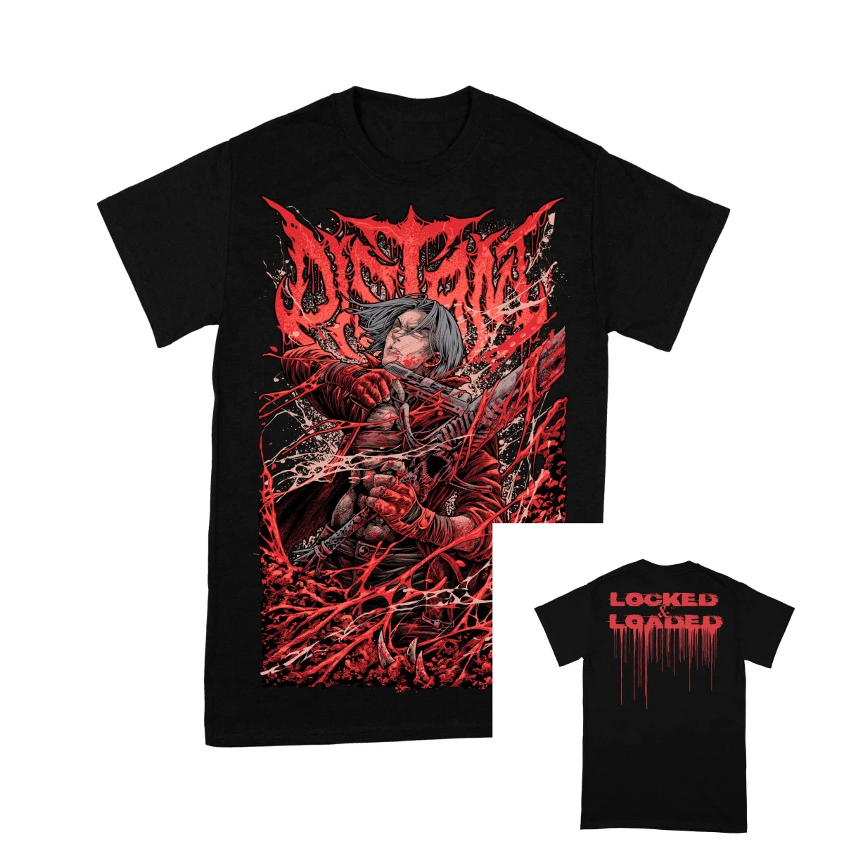 Distant Demon Hunter Band T-Shirt 100% Cotton Graphic Tee Men Women Summer Streetwear Top