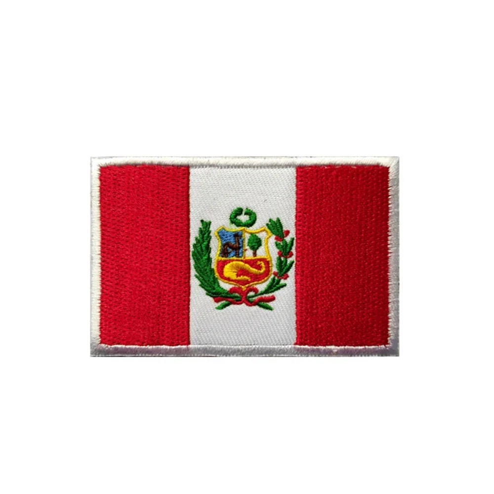 American Flag Badge Peru Honduras Guatemala El Salvador Flags Embroidery Patch Armband Clothes Backpack Applique Patches