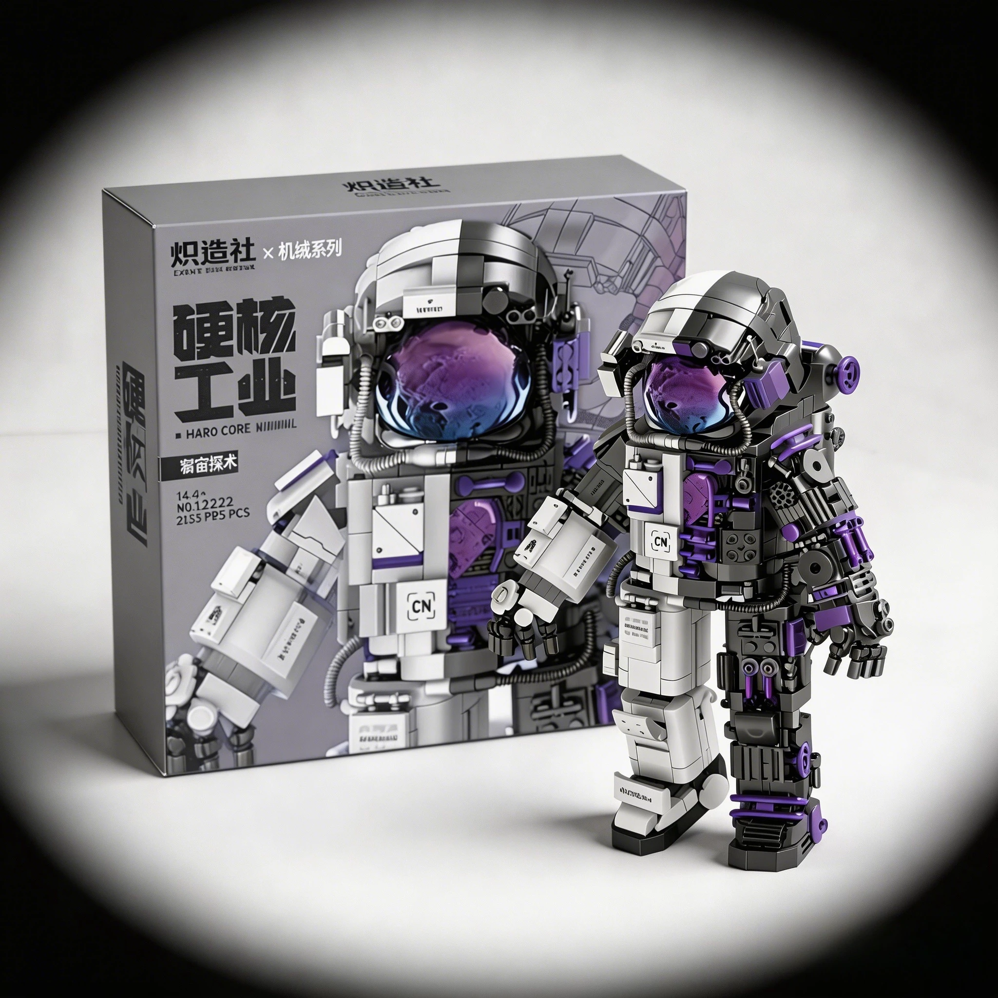 

888 деталей: Модель космонавта, микро-конструктор, механические приключенческие фигурки для сборки, развивающие игрушки