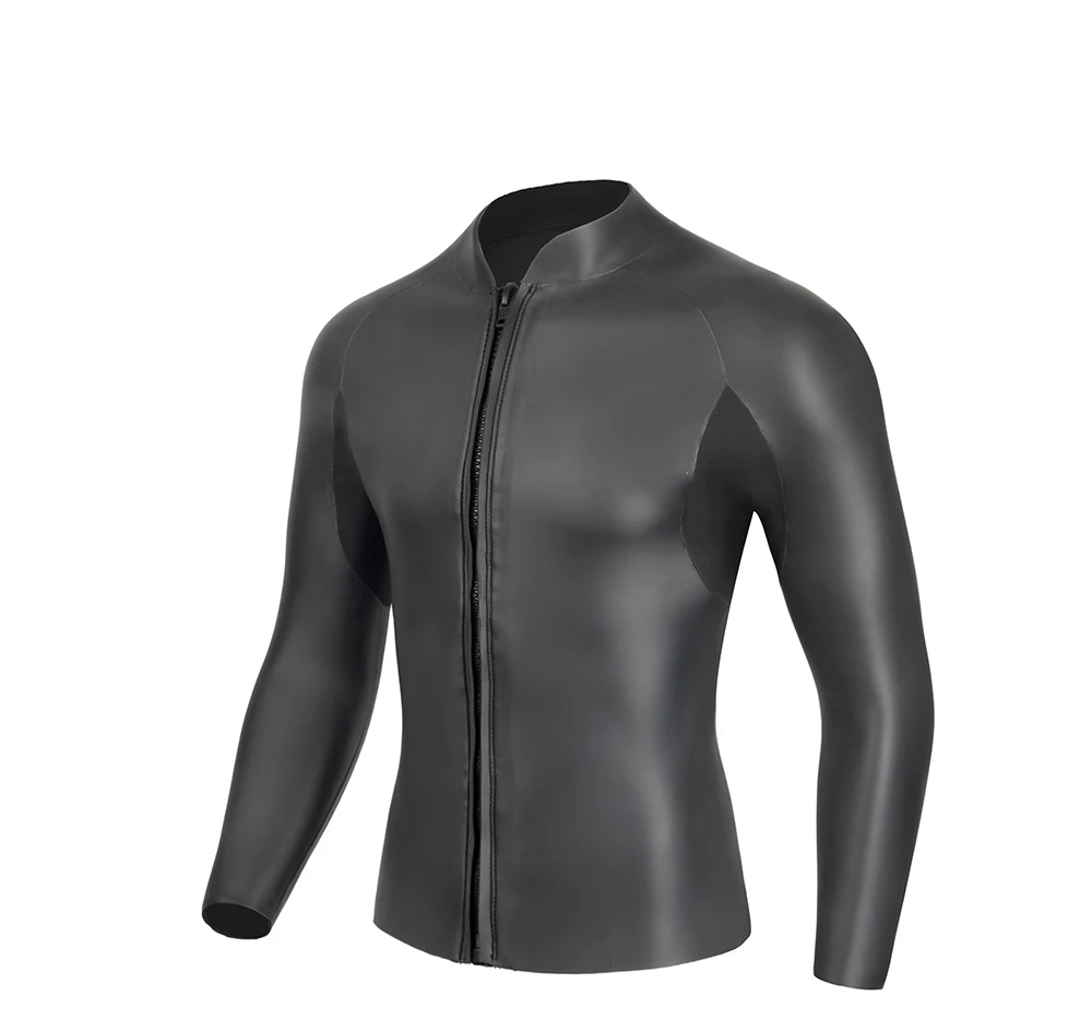 3MM CR Neoprene Wetsuit Men Top Suit Glue Bonding High Elastic Surfing Winter Swim Snorkeling Quick-drying UV Protection Suit
