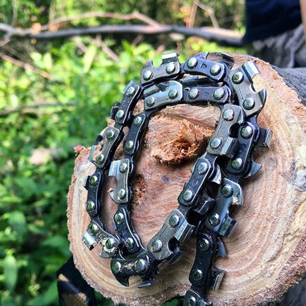 Portable Pocket Chainsaw Chain Saw Outdoor Survival Hand Chainsaw Survival Gear Manual Hand Steel Rope Chain Saw Accessories