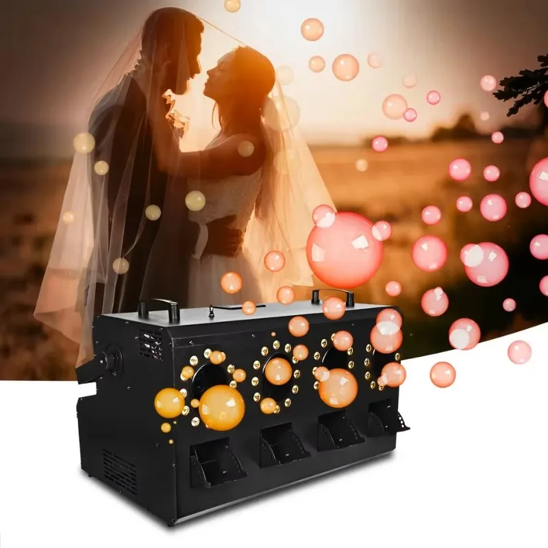 3000W Led Light Fog Bubble Machine Maker 2 in 1 Smoking Bubble Machine for Halloween Stage DJ Birthday Wedding Par