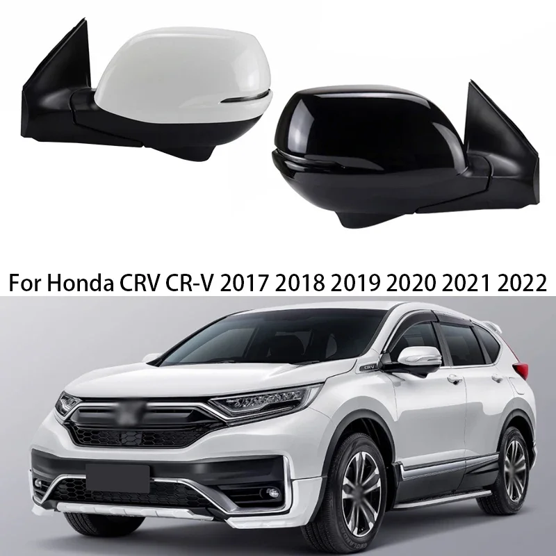 Car Side Rearview Mirror Assembly For Honda CRV CR-V 2017-2022 Auto Electric Folding Camera Heating Turn Signal Mirror Assy