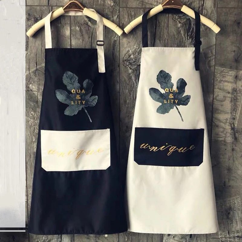 Waterproof Apron  Three-Layer Composite  Adjustable  Fashion  Suitable For Kitchen Household Coffee Milk Tea Shop