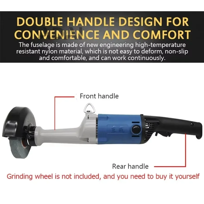 Amoladora angular eléctrica para moler metal, duradera y resistente, muela eléctrica directa de 220 V, material seguro