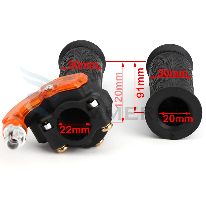 1 pair Twist Throttle Accelerator 3 stage Grip For 47cc 49cc Mini Dirt Bike Quad Pocket Motorcycle parts