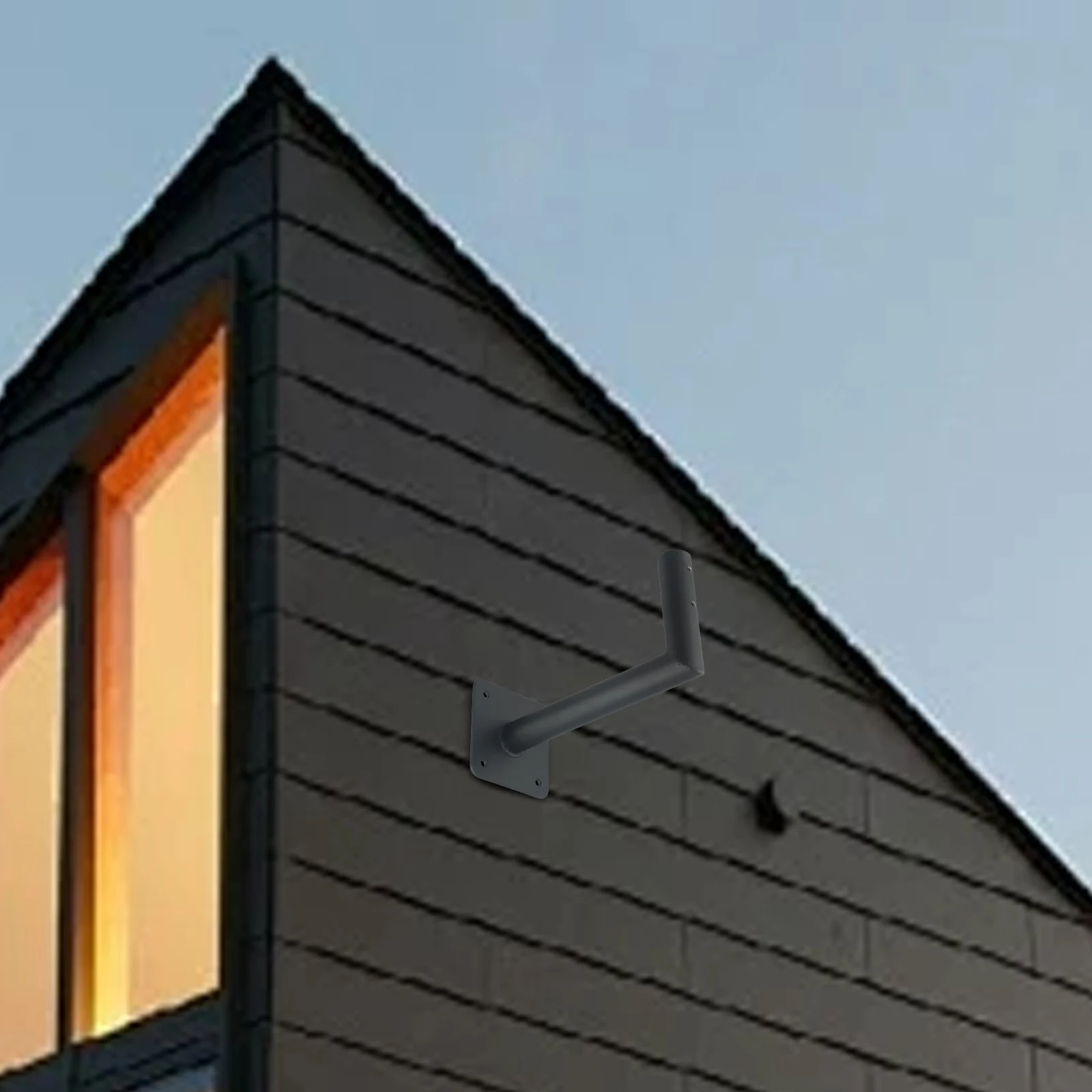 Steel Construction Roof Mount Bracket Designed for Long-Term Outdoor Use with Weather Vane Rods Up to 3/4 Inch Diameter