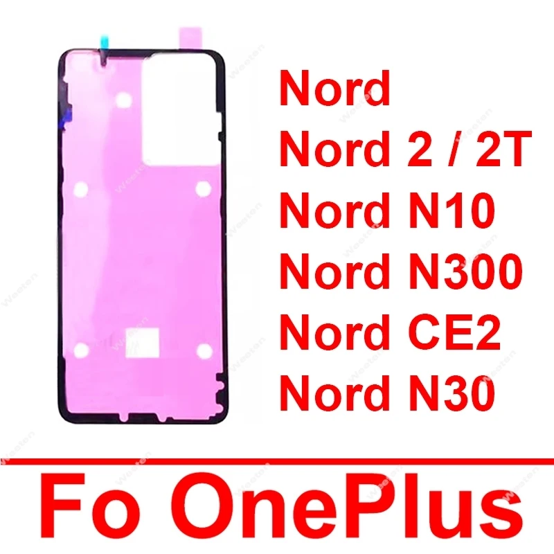 

Back Battery Cover Sticker For Oneplus 1+ Nord 2 2T Nord N10 N30 N300 CE2 5G Rear Housing Battery Cover Adhesive Glue Repair