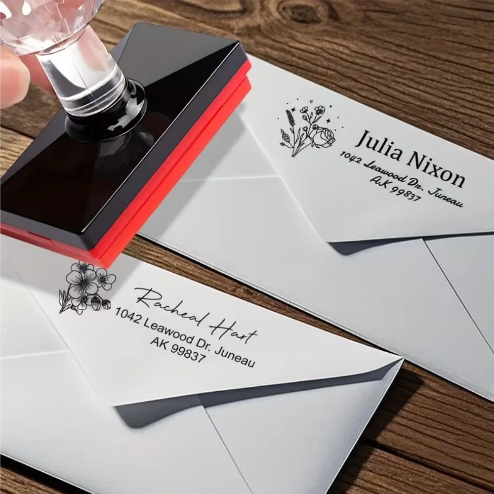 Custom Self Ink Stamp With Your Own Logo,Photosensitive Ink Stamp,Rubber Stamp,Personalize Logo Self inking Stamp Customized