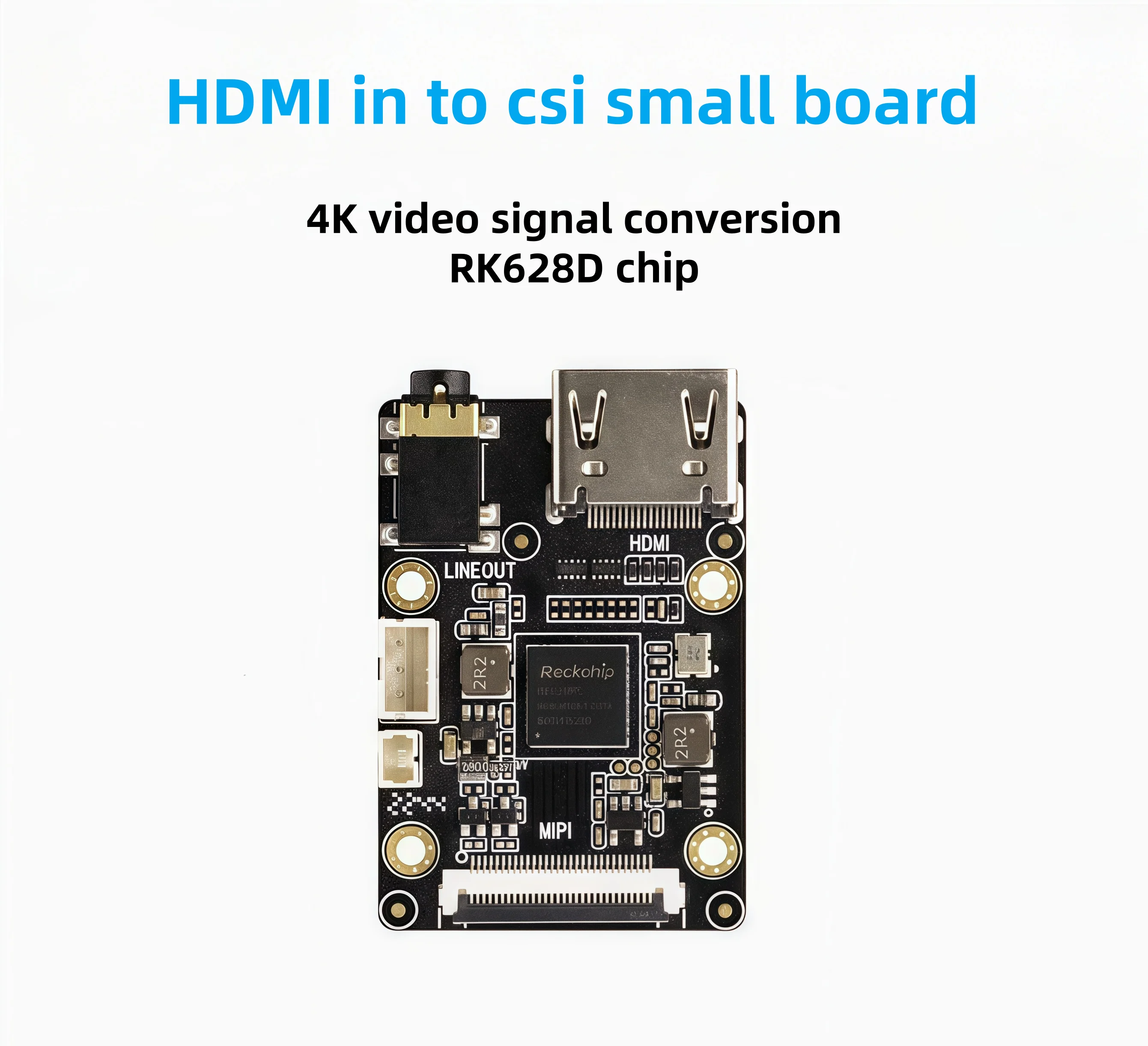 HDMI to MIPI CSI driver board 4K video conversion RK628D/firefly development board RK3588S
