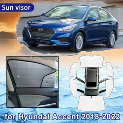 For Hyundai Accent Verna 2018 2019 2020 2021 2022 Car Full Coverage Sunshade Window Sun Shade Windshield Visor Auto Accessories