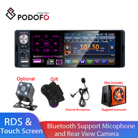 Podofo Car Stereo 1 Din Radio Bluetooth Autoradio 4.1\