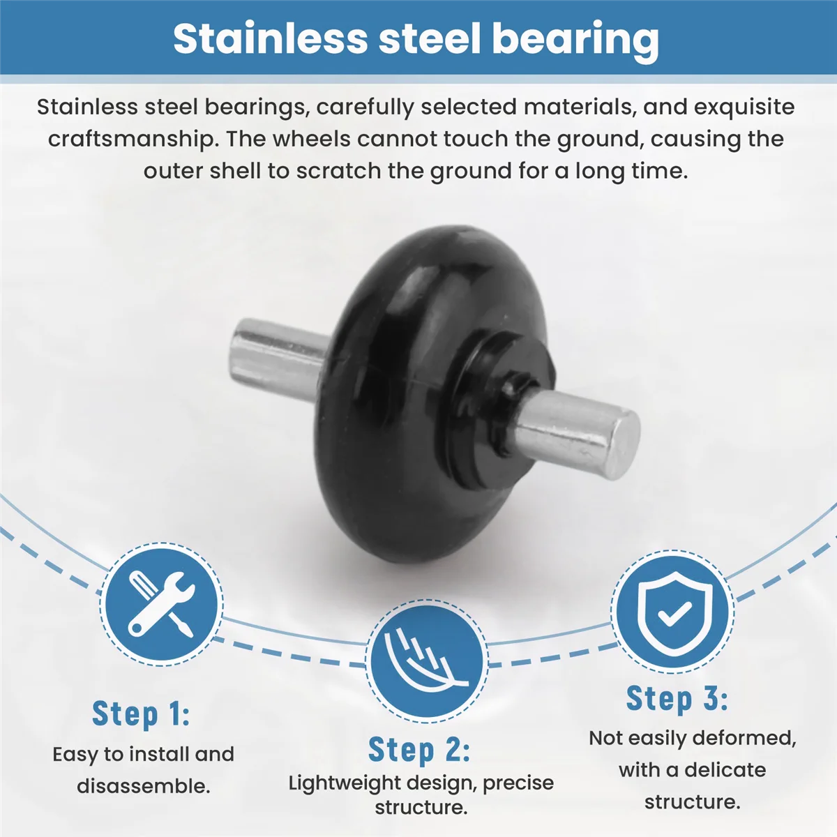 A01M 3x Axles and Rollers Motorized Heads Small Shaft Wheels for Dyson Vacuum Cleaner Powerheads Replacement